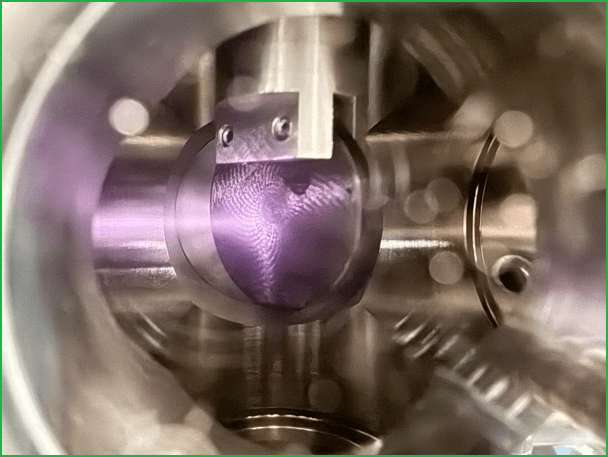 Ion beam splash on target